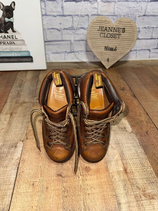 Dr. Martens VTG Grizzly Brown Leather Boots Made England Mens US 5 8287 AW 004 main image 16